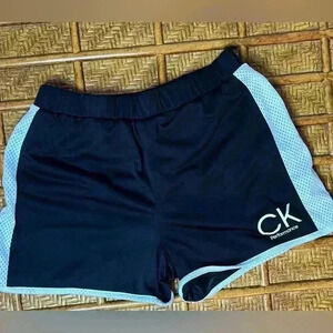 Girls Calvin Klein Performance black and‎ white shorts size XL